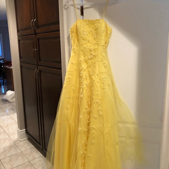 Yellow Prom Dress - Picture 1 of 4